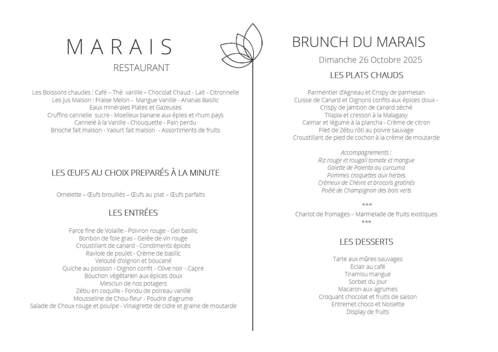Le brunch du Marais
