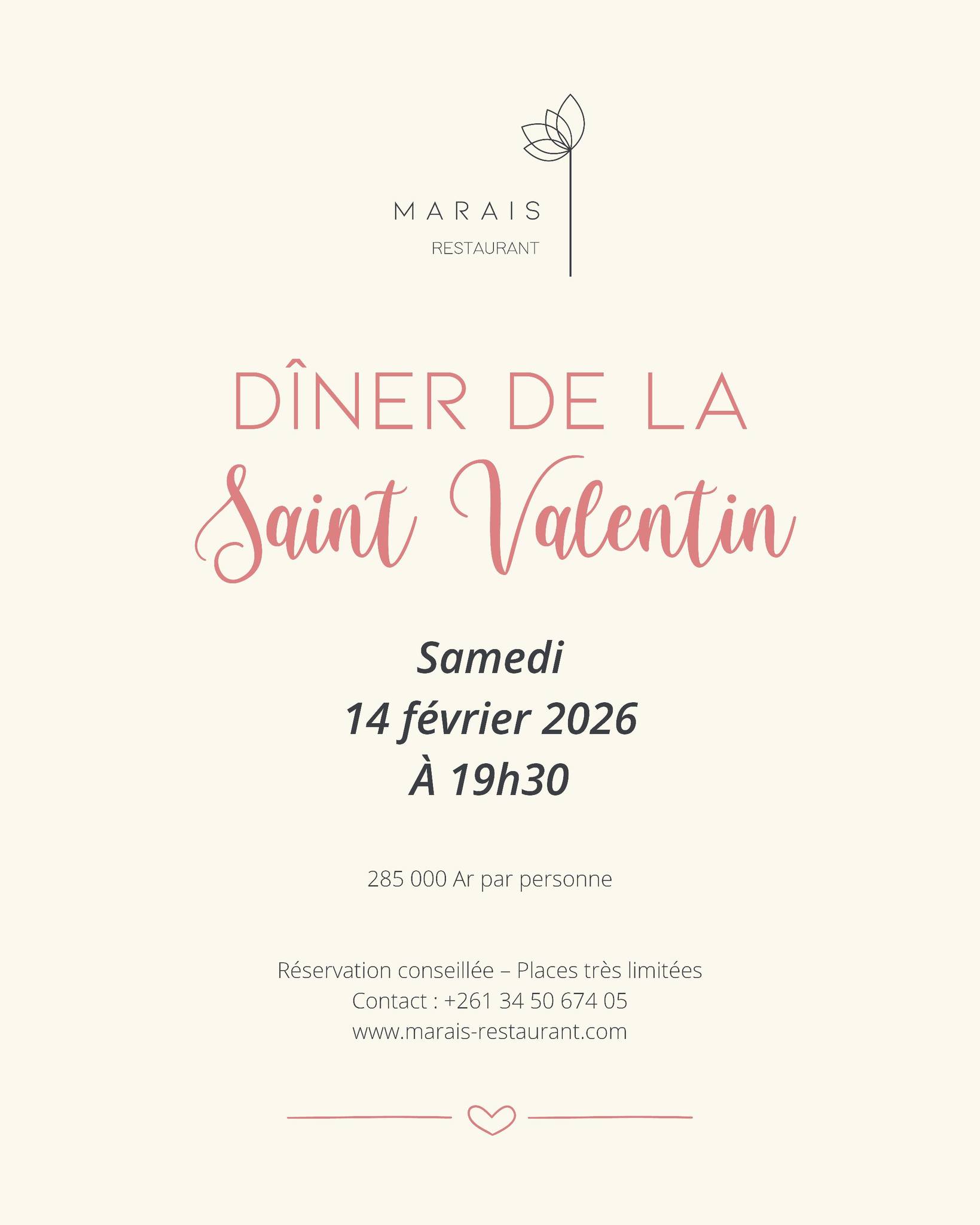 Dîner de la Saint Valentin